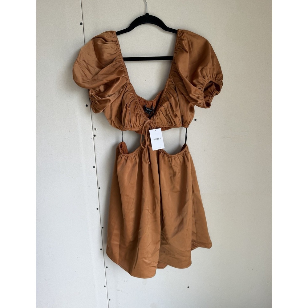 Forever 21 Chestnut Cut Out Dress XL